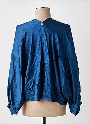 Veste chic col v bleu MÊME ROAD femme