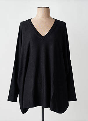 Pull col v manches longues noir MASAI femme