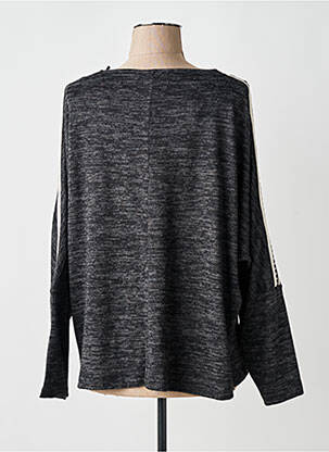 Pull col v manches longues gris AN II VITO femme