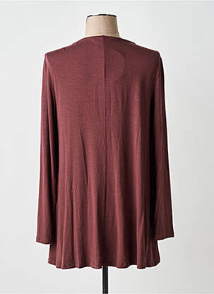 T-shirt manches longues manches longues marron AN II VITO femme