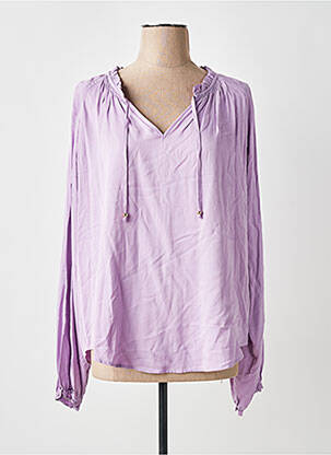 Blouse manches longues manches longues violet YEST femme