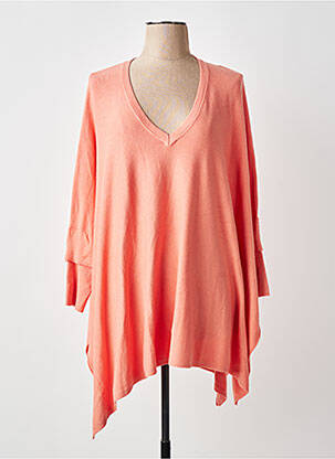Pull col v manches longues orange MASAI femme