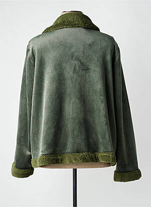 Manteau court coupe droite sans capuche vert AN II VITO femme