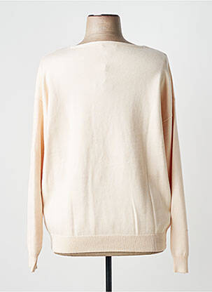 Pull col v manches longues beige ZILCH femme