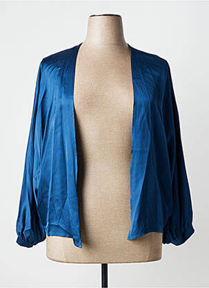Veste chic col v bleu MÊME ROAD femme