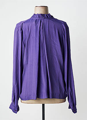 Blouse manches longues manches longues violet MÊME ROAD femme