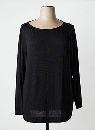 T-shirt stretch manches longues noir YESTA femme