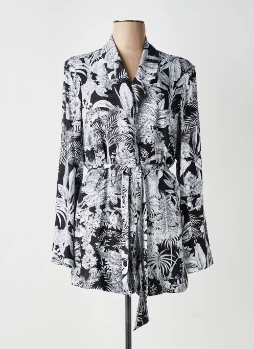 Veste kimono manches longues noir YESTA femme