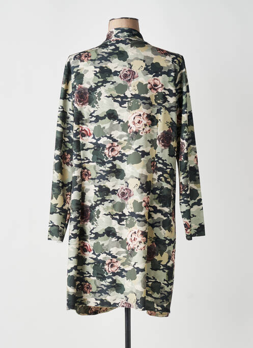 Manteau long coupe cintrée sans capuche vert XXLA FEMME femme