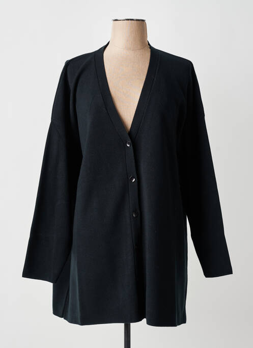 Gilet manches longues stretch noir MAT. femme