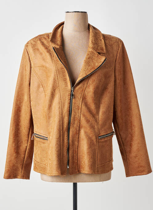 Veste casual epaulette beige ONE O ONE femme
