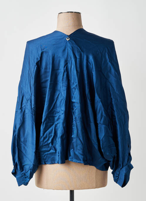 Veste chic col v bleu MÊME ROAD femme