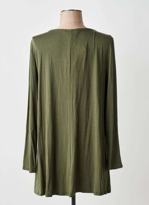 T-shirt coupe droite manches longues vert AN II VITO femme