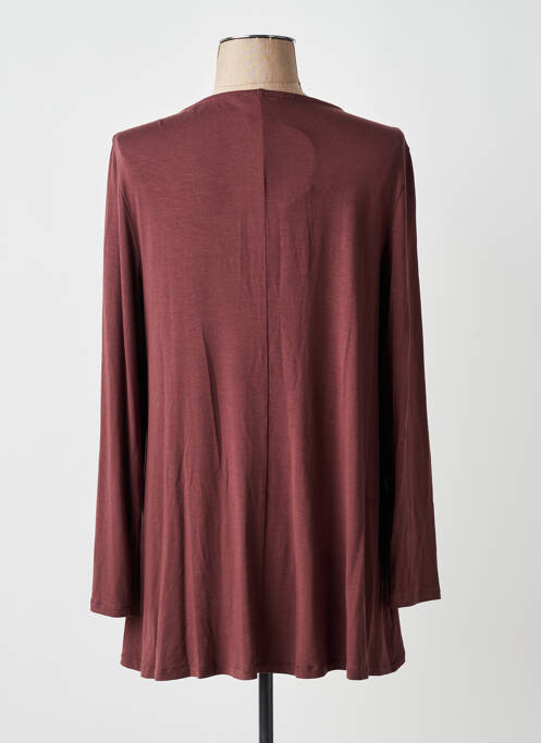 T-shirt manches longues manches longues marron AN II VITO femme