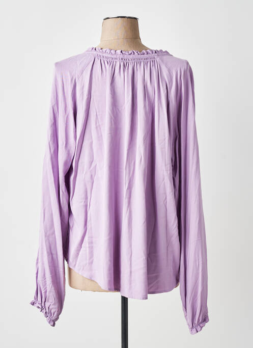 Blouse manches longues manches longues violet YEST femme