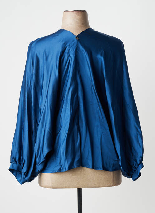 Veste chic col v bleu MÊME ROAD femme