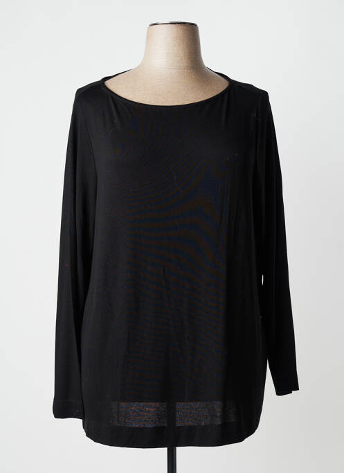 T-shirt stretch manches longues noir YESTA femme