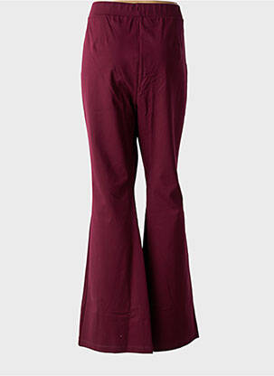 Pantalon flare taille élastique violet MAT.3 femme