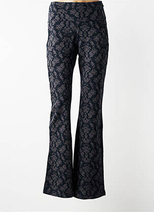 Pantalon flare taille élastique gris BLUTSGESCHWISTER femme