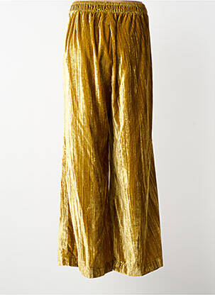 Pantalon flare taille élastique vert MAT. femme