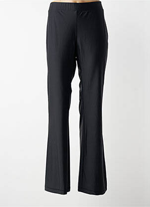 Pantalon flare taille élastique noir MAT. femme