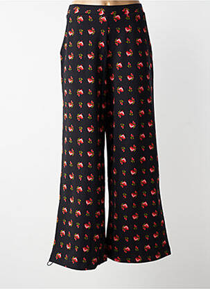 Pantalon flare taille élastique noir BLUTGESCHWISTER femme