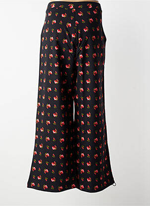 Pantalon flare taille élastique noir BLUTSGESCHWISTER femme