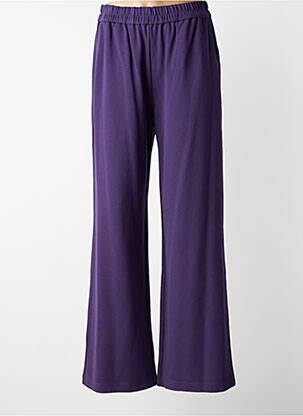 Pantalon flare taille élastique violet ZILCH femme