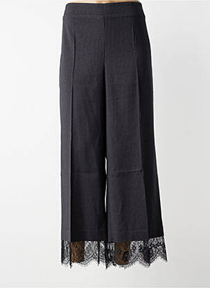 Pantalon 7/8 stretch taille normale noir MAT. femme