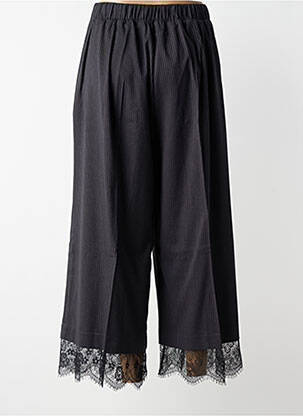 Pantalon 7/8 stretch taille normale noir MAT. femme