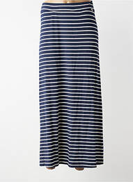 Jupe longue imprimé fantaisie bleu MAT. femme