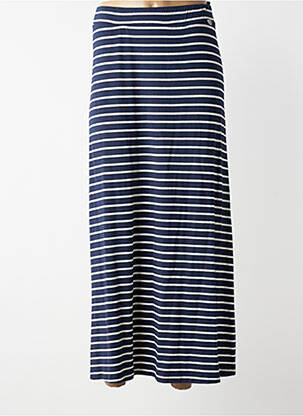 Jupe longue imprimé fantaisie bleu MAT. femme