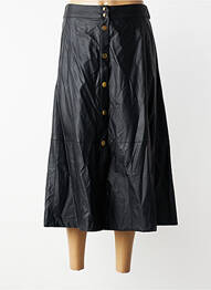 Jupe longue coupe évasée noir MAT. femme