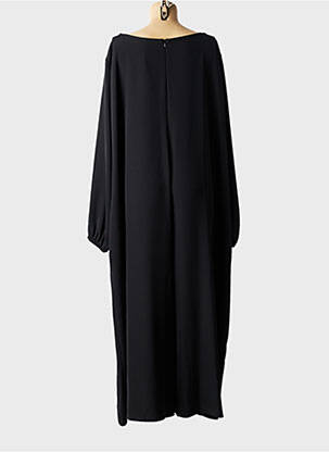 Robe longue manches longues manches longues noir SOPHIA femme