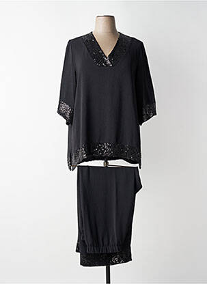 Ensemble pantalon coupe fluide noir AN II VITO femme