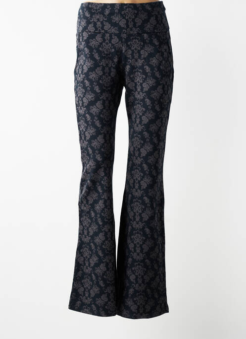 Pantalon flare taille élastique gris BLUTSGESCHWISTER femme
