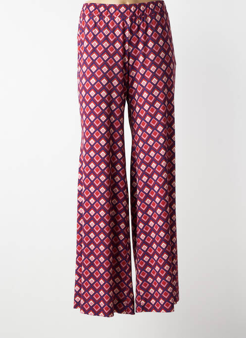 Pantalon droit coupe droite violet MAT. femme