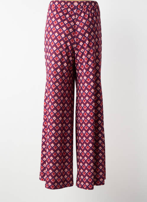 Pantalon droit coupe droite violet MAT. femme