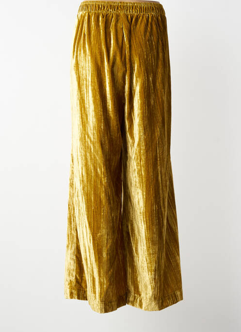 Pantalon flare taille élastique vert MAT. femme