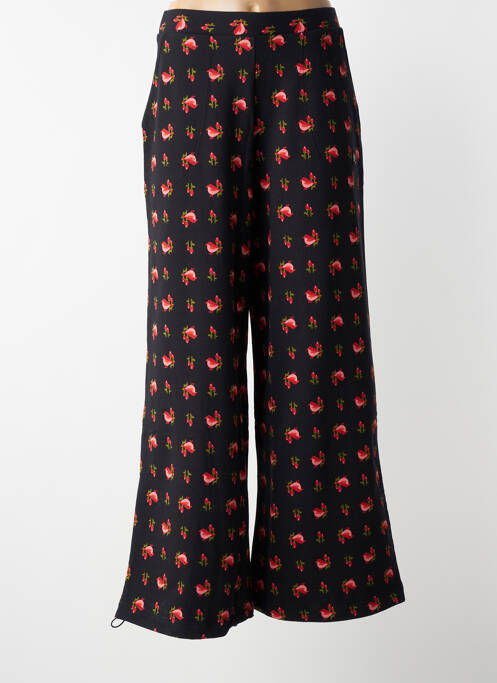 Pantalon flare taille élastique noir BLUTGESCHWISTER femme