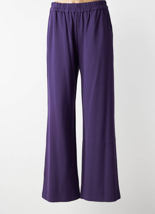 Pantalon flare taille élastique violet ZILCH femme