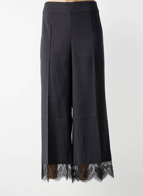 Pantalon 7/8 stretch taille normale noir MAT. femme
