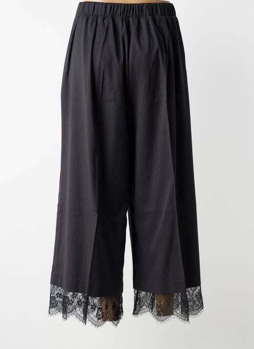 Pantalon 7/8 stretch taille normale noir MAT. femme