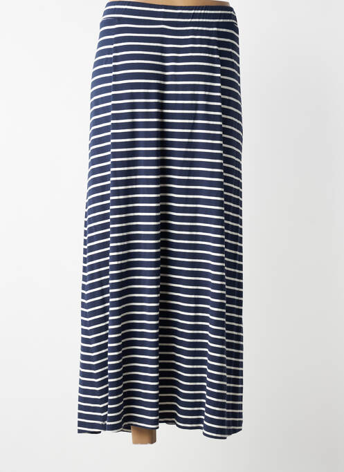 Jupe longue imprimé fantaisie bleu MAT. femme