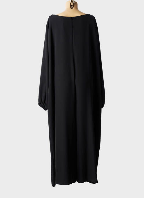 Robe longue coupe fluide manches longues noir SOPHIA femme