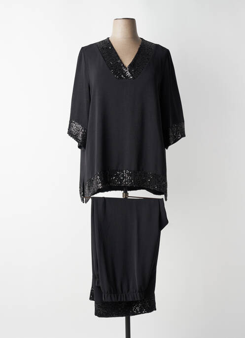 Ensemble pantalon coupe fluide noir AN II VITO femme