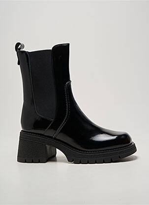 Bottines/boots tissage satiné talon de 4 à 6cm noir CASTA femme