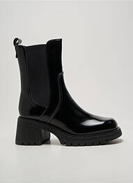 Bottines/boots tissage satiné talon de 4 à 6cm noir CASTA femme