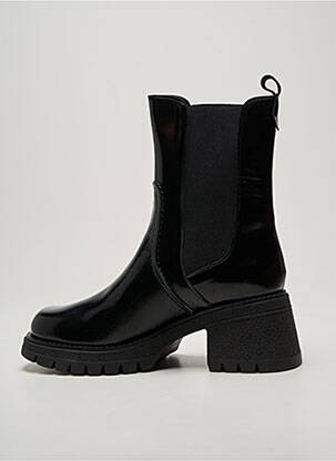 Bottines/boots tissage satiné talon de 4 à 6cm noir CASTA femme
