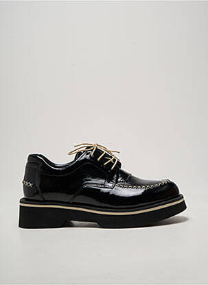 Derbies effet froissé talon de 4 à 6cm noir CASTA femme